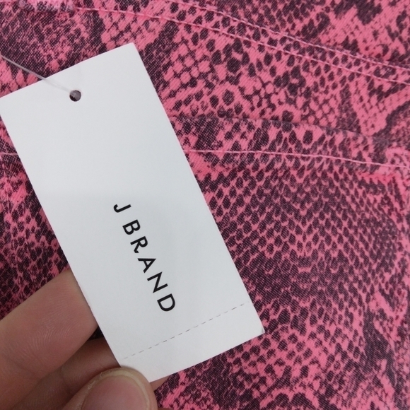 NWT J Brand Pink Animal Print Boa Skinny Jeans - Picture 11 of 12